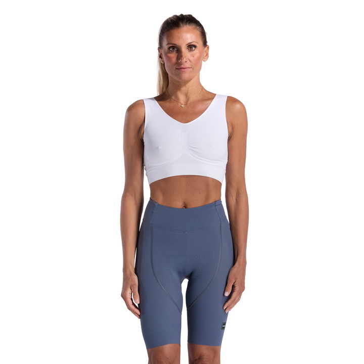 Cykelshorts dam EKOI Perf GEL POWER PIXEL utan hängslen Grå