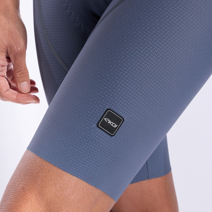 Cykelshorts dam EKOI Perf GEL POWER PIXEL utan hängslen Grå