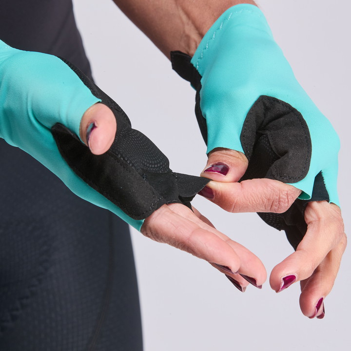 DÁMSKÉ LETNÍ CYKLISTICKÉ RUKAVICE EKOI PERF SUNPROTECT ANÝZ