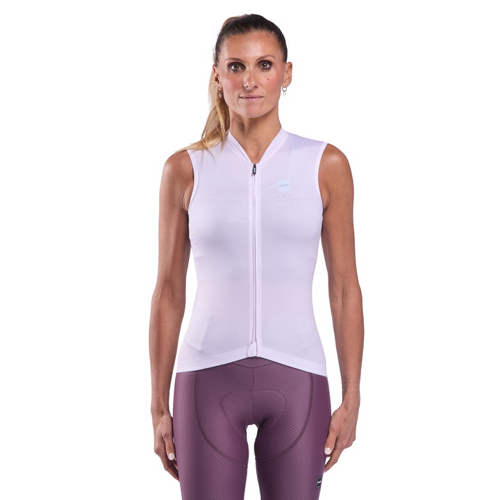 MAILLOT SANS MANCHES Femme EKOI PERF STREAMLINE ROSE POUDRÉ