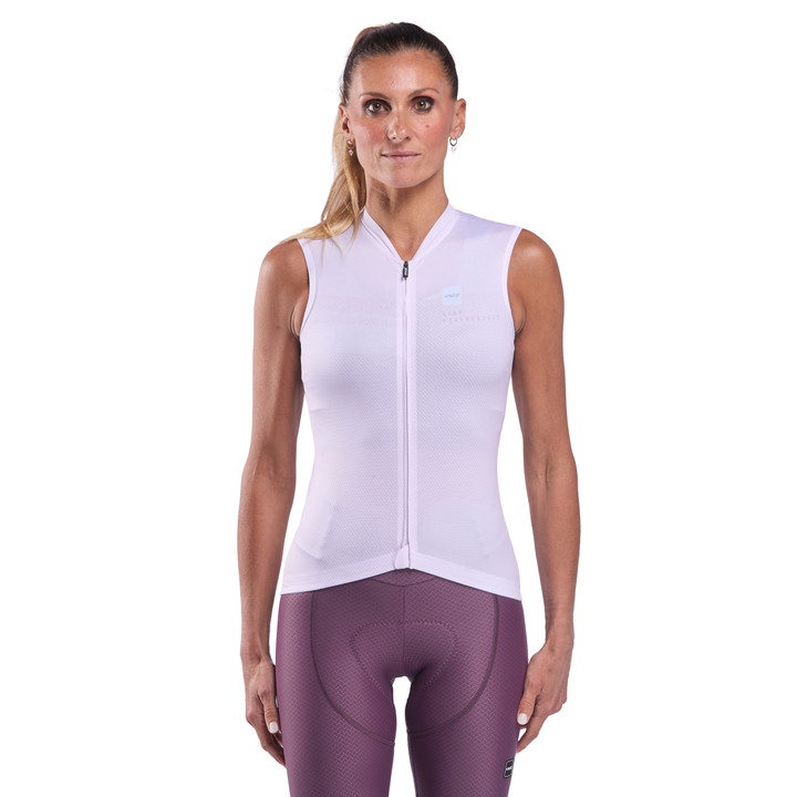 MAILLOT SANS MANCHES Femme EKOI PERF STREAMLINE ROSE POUDRÉ