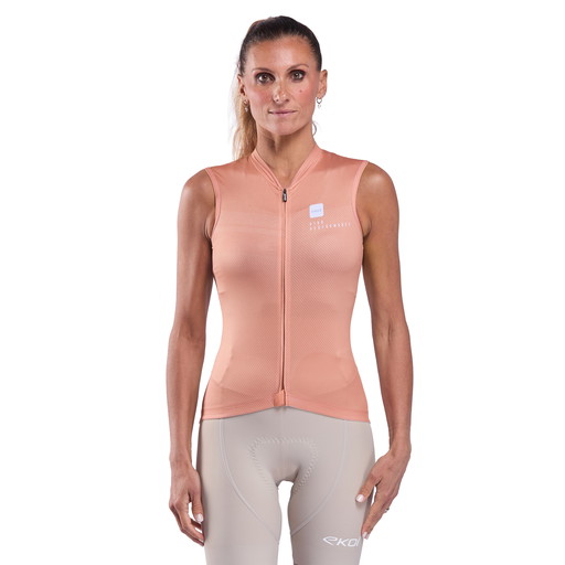 Camisola feminina EKOI Perf STREAMLINE sem mangas Terra Cotta