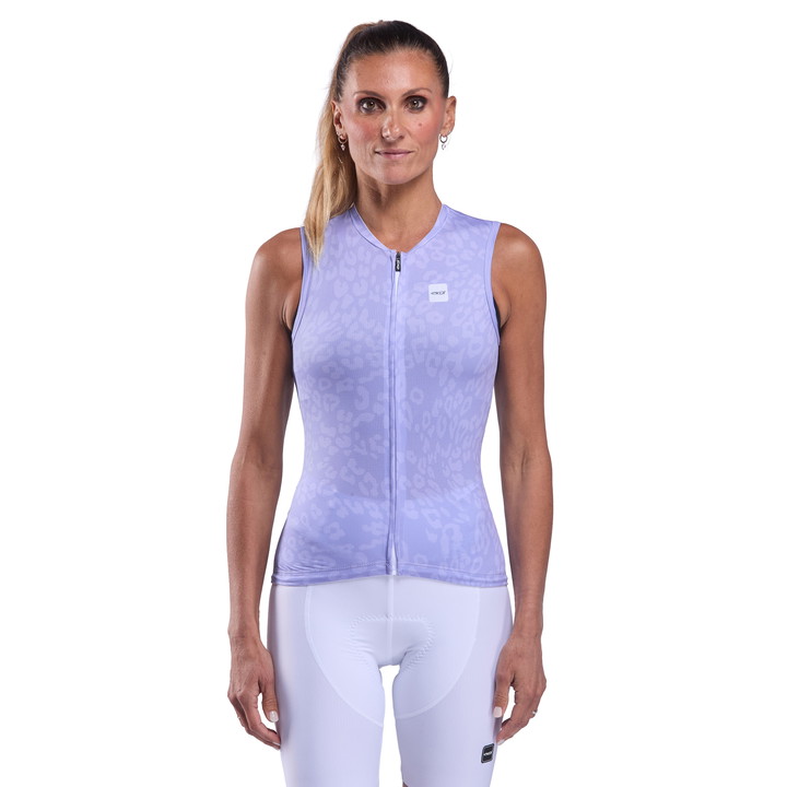MAILLOT SANS MANCHES Femme EKOI PERF LEO LILAS