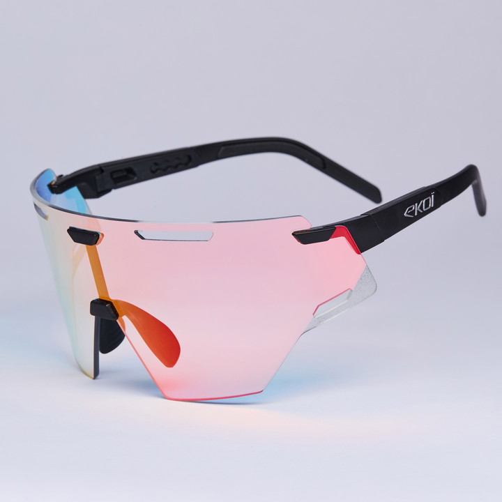 Lunettes EKOI Racing ARIA Noir Silver PH LIGHT Rouge Cat1-3
