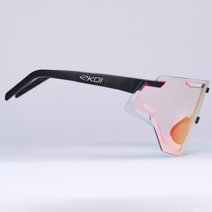 Lunettes EKOI Racing ARIA Noir Silver PH LIGHT Rouge Cat1-3