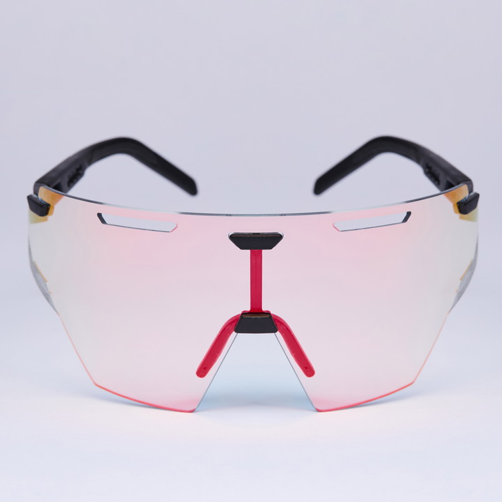 Lunettes EKOI Racing ARIA Noir Silver PH LIGHT Rouge Cat1-3