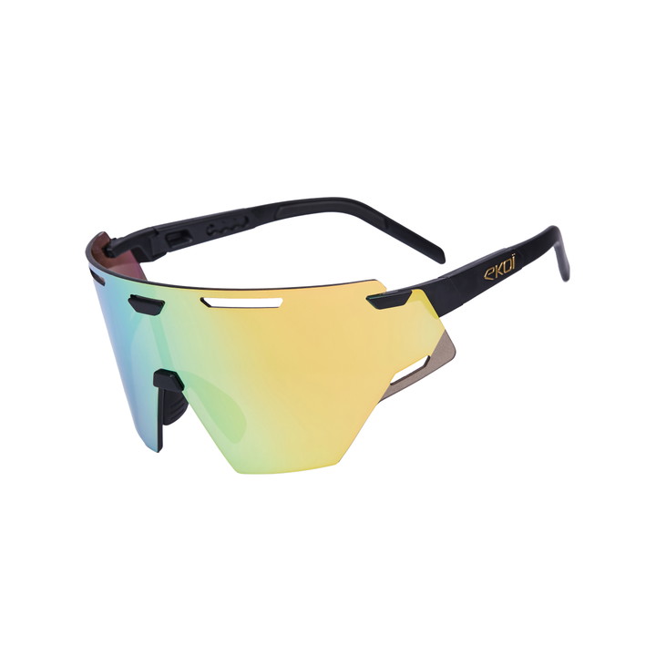 Lunettes EKOI Racing ARIA Noir Gold REVO Gold Cat3