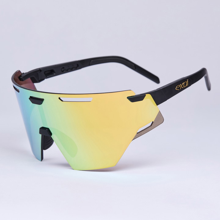 Lunettes EKOI Racing ARIA Noir Gold REVO Gold Cat3