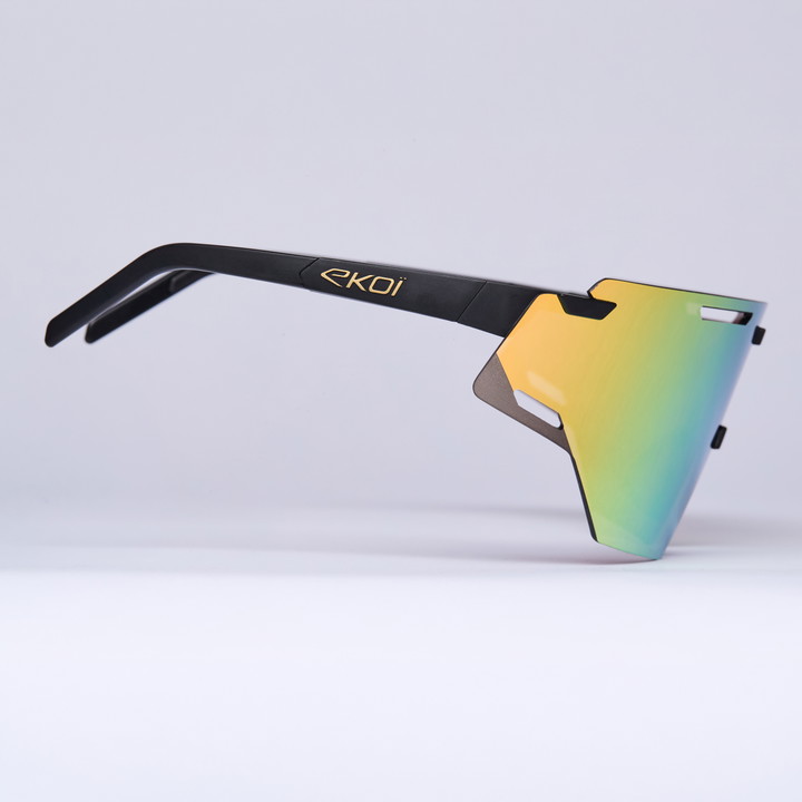 Lunettes EKOI Racing ARIA Noir Gold REVO Gold Cat3