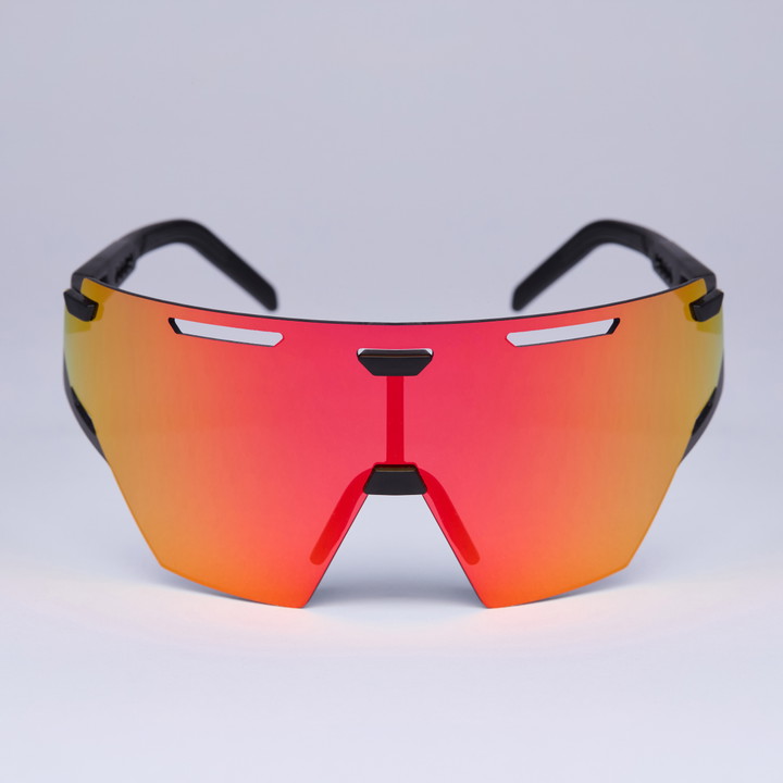 Lunettes EKOI Racing ARIA Noir Silver REVO Rouge Cat3