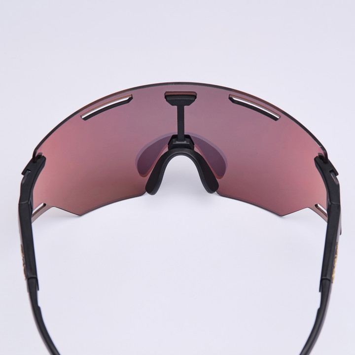 Lunettes EKOI Racing ARIA Noir Silver REVO Rouge Cat3