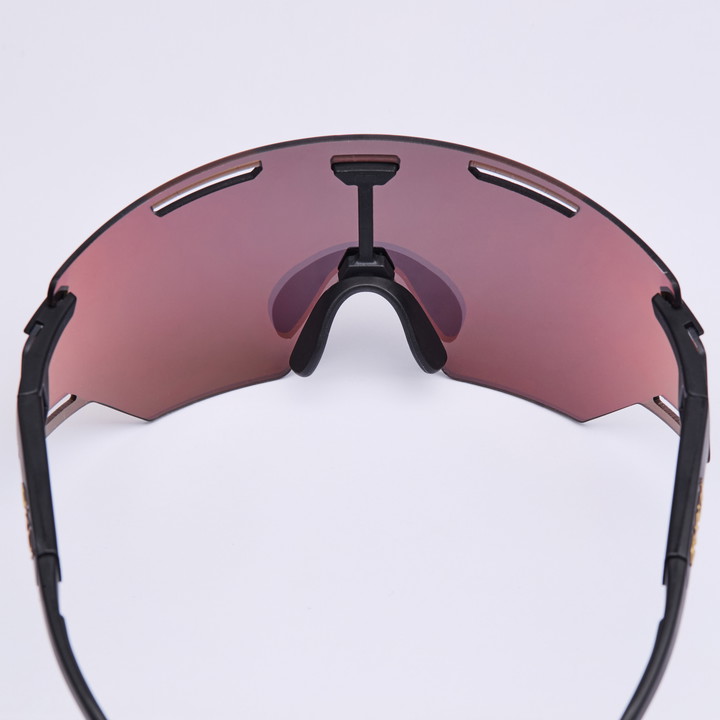 Lunettes EKOI Racing ARIA Noir Silver REVO Bleu Cat3