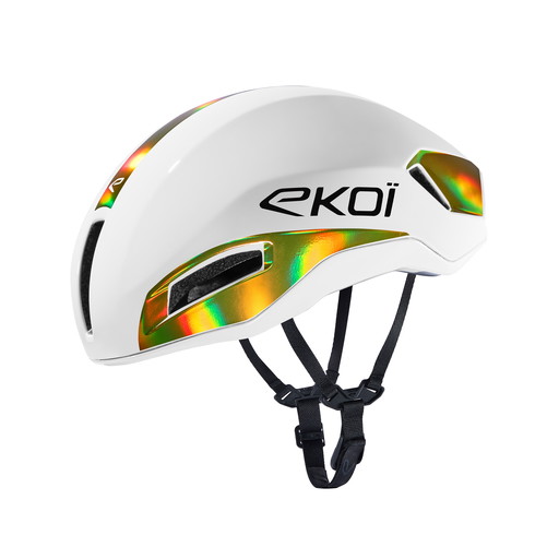 Helmet EKOI Racing R-AERO LTD White Holo Gold