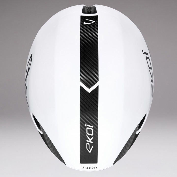 Kask EKOI Racing R-AERO LTD Biały Karbon