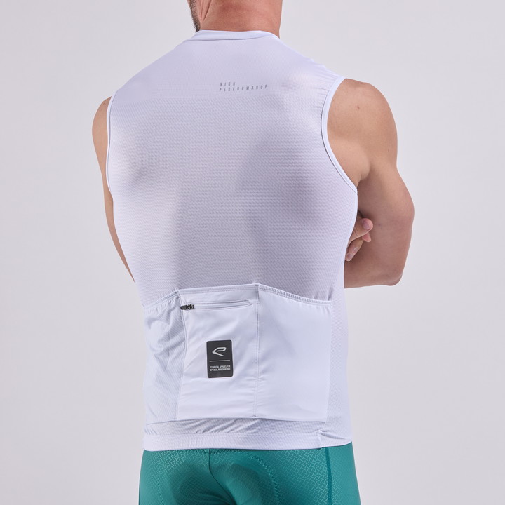 STREAMLINE Mouwloos Fietsshirt EKOI Perf  Wit
