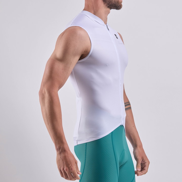 STREAMLINE Mouwloos Fietsshirt EKOI Perf  Wit
