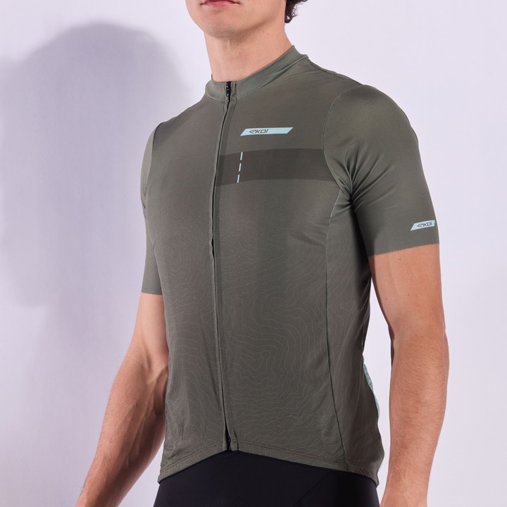 Tröja MTB XC EKOI Perf RUSH TOPO Khaki