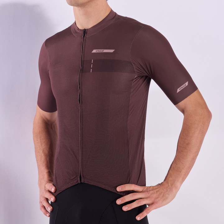 Trøje MTB XC EKOI Perf RUSH TOPO Choklad