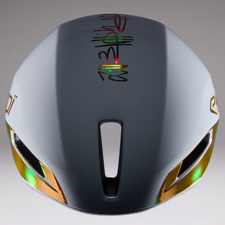 Kask EKOI Racing R-AERO LTD DAVID MINARD Biało-Złoty