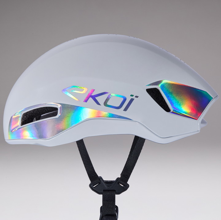 Racehelm EKOI Racing R-AERO LTD DAVID MINARD White Silver