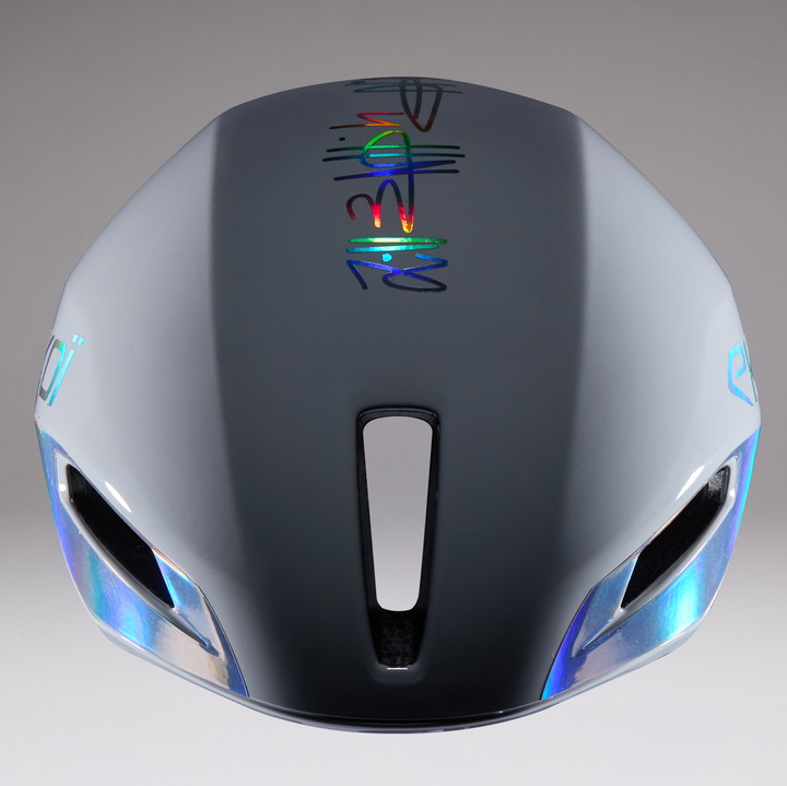 Racehelm EKOI Racing R-AERO LTD DAVID MINARD White Silver