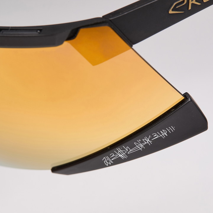 Radsportbrille EKOI Racing S-AERO LTD DAVID MINARD Black Revo Gold Kat. 3