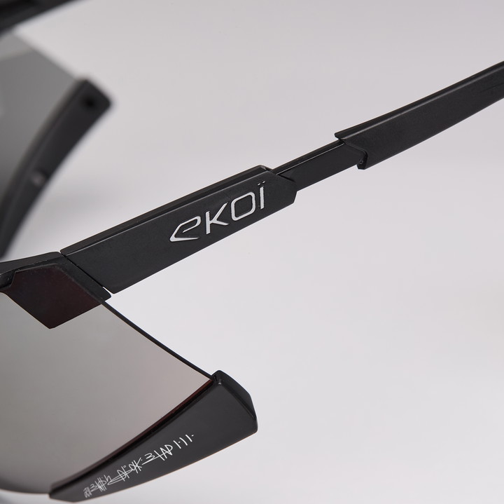 Rennradbrille EKOI Racing S-AERO LTD DAVID MINARD Black Mirror Kat.3