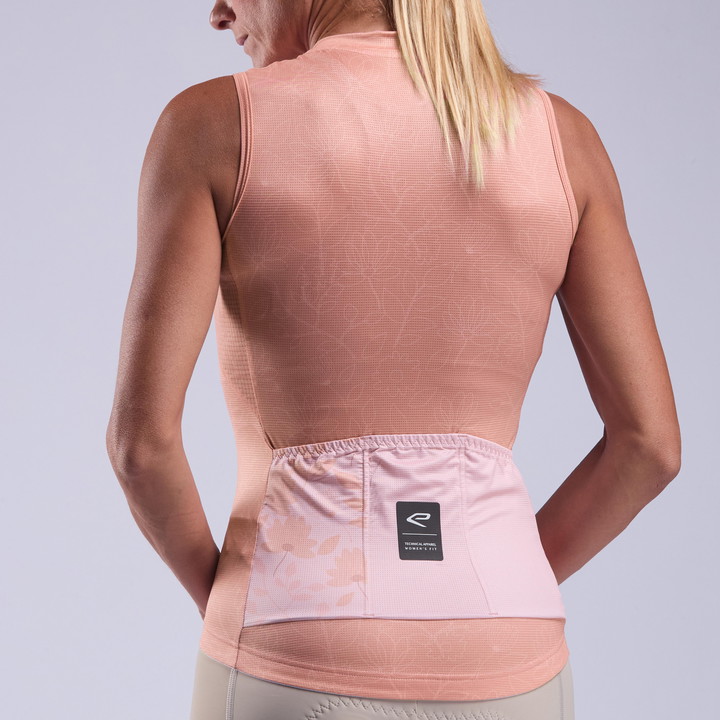MAILLOT SANS MANCHES Femme EKOI PERF BLOOM TERRA COTTA