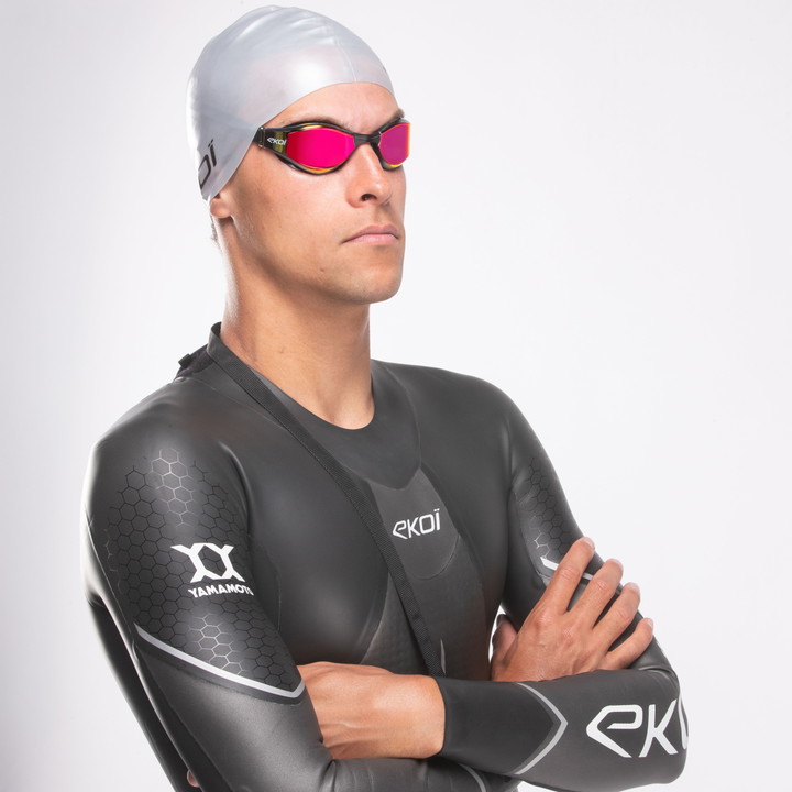 Lunettes de natation EKOI Racing AQUA RACER RED Mirror SW2