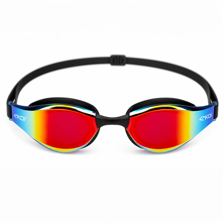 Lunettes de natation EKOI Racing AQUA RACER RED Mirror SW2