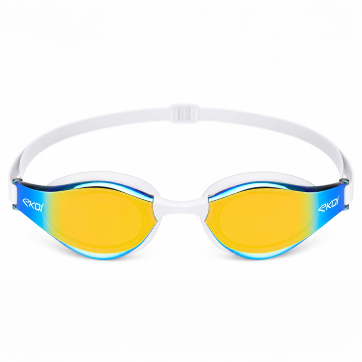 Lunettes de natation EKOI Racing AQUA RACER GOLD Mirror SW3