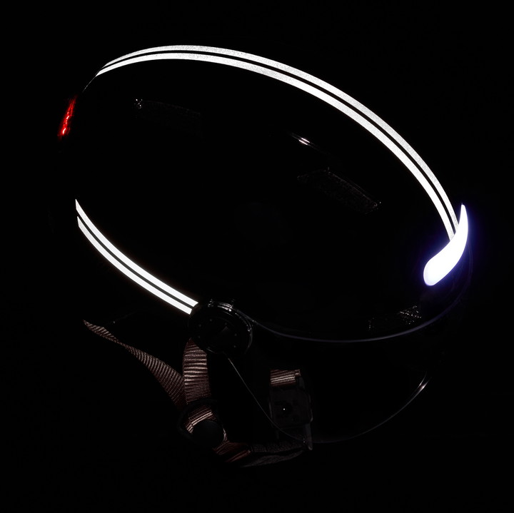 Casque urbain EKOI CITY STYLE LTD STRIPES Ecran Black Reflective 
