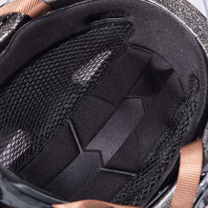 Casque urbain EKOI CITY STYLE LTD STRIPES Ecran Black Reflective 