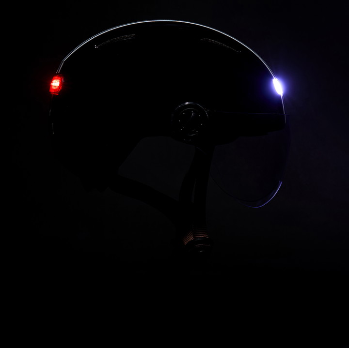 Casque urbain EKOI CITY STYLE LTD STRIPES Ecran Black Holo Gold