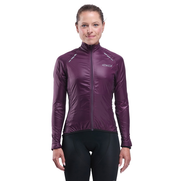 VESTE COUPE VENT Femme EKOI PERF LIGHT LASER  PRUNE