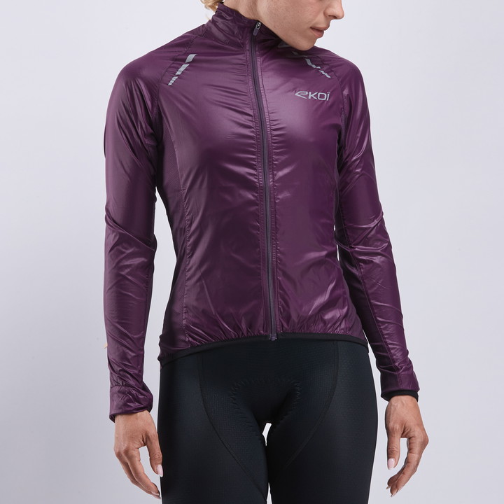 VESTE COUPE VENT Femme EKOI PERF LIGHT LASER  PRUNE