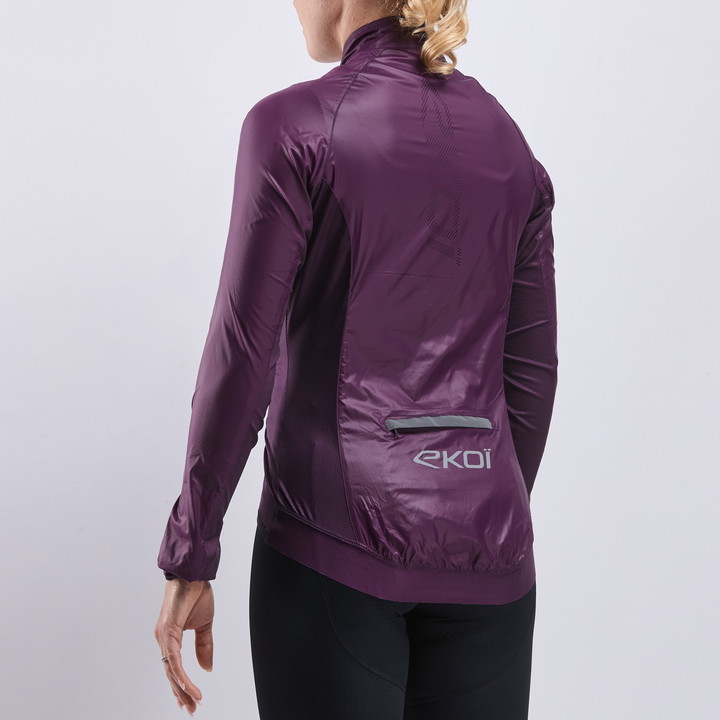 VESTE COUPE VENT Femme EKOI PERF LIGHT LASER  PRUNE