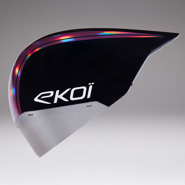 Casque EKOI Racing PURE AERO Mirror Cat2 Noir Holo Cerise