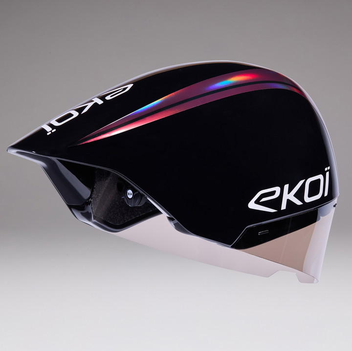 Casque EKOI Racing PURE AERO Mirror Cat2 Noir Holo Cerise