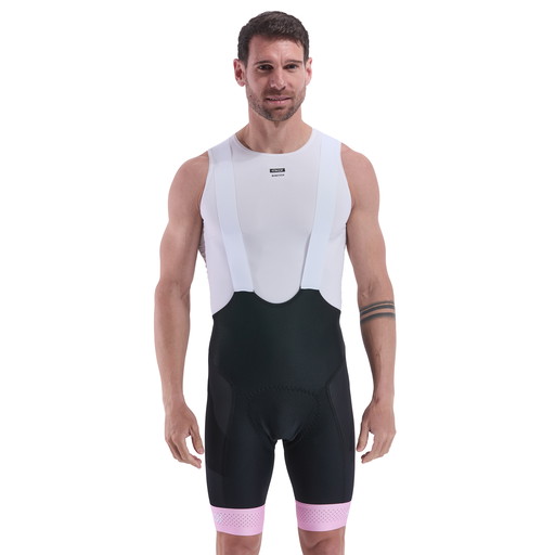 Bib shorts EKOI Perf GEL MEMORY EVO Rosa