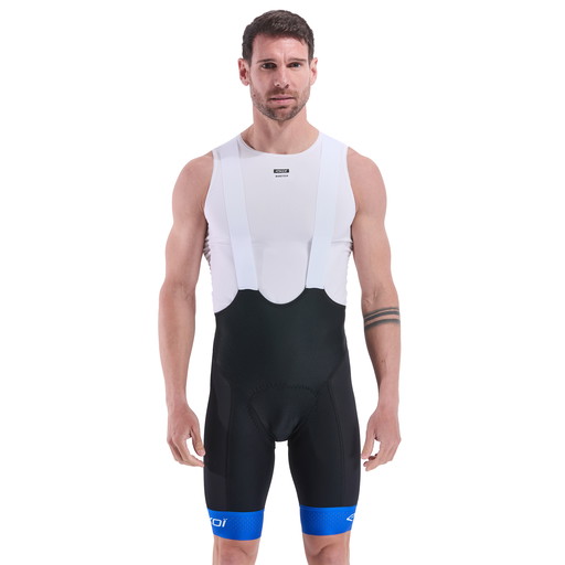 Bib shorts EKOI Perf GEL MEMORY EVO Petroleum Blå