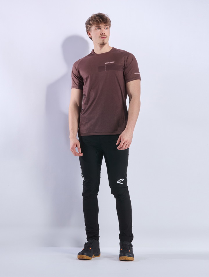 RUSH TOPO Fietsshirt EKOI PERF CHOCOLADE