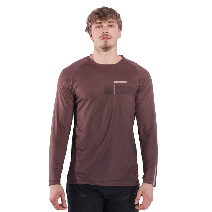 Maillot EKOI PERF RUSH TOPO MANCHES LONGUES CHOCOLAT