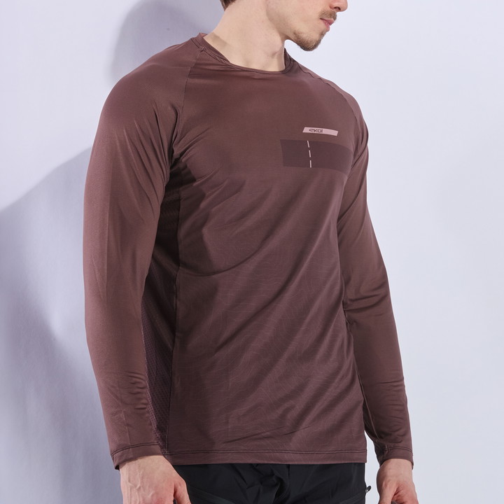 Maillot EKOI PERF RUSH TOPO MANCHES LONGUES CHOCOLAT