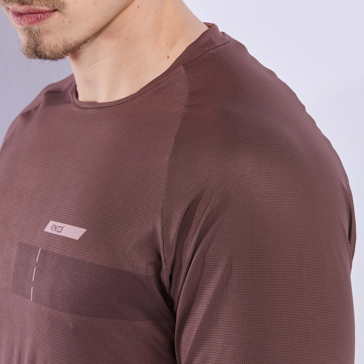 Maillot EKOI PERF RUSH TOPO MANCHES LONGUES CHOCOLAT