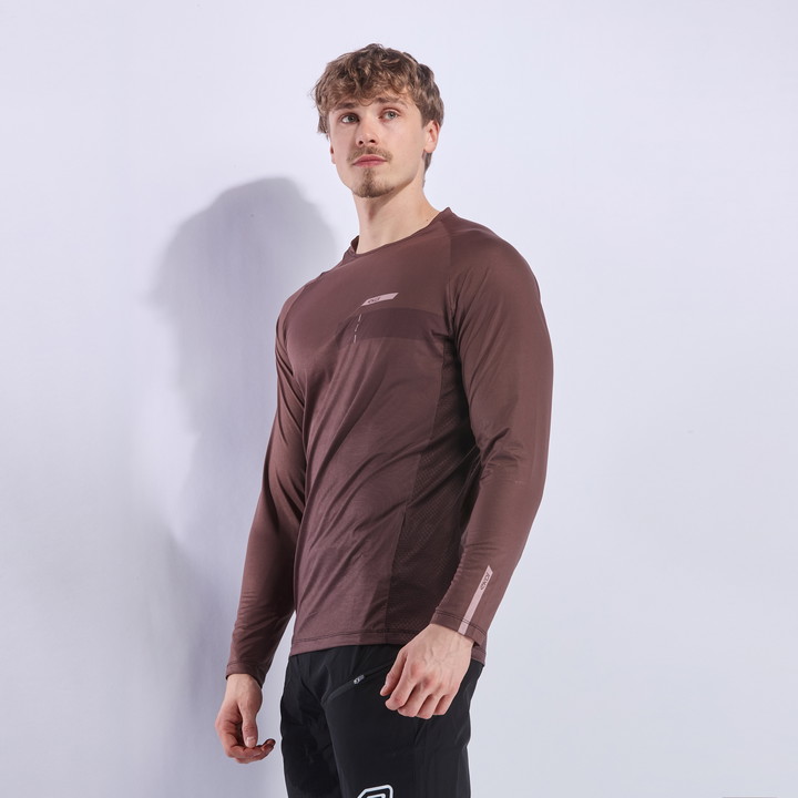 Maillot EKOI PERF RUSH TOPO MANCHES LONGUES CHOCOLAT