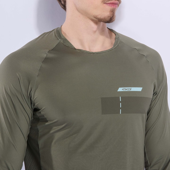 Dres EKOI PERF RUSH TOPO DLOUHÝ RUKÁV KHAKI