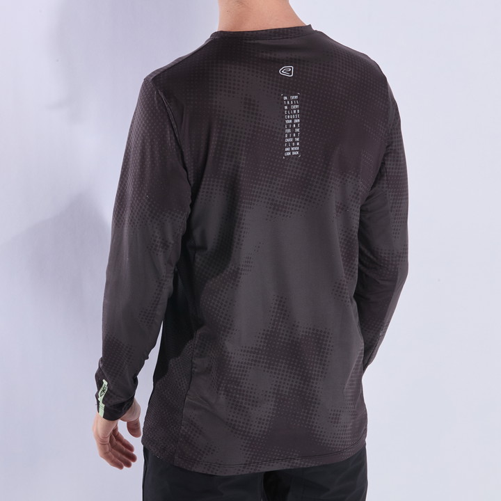 Maillot EKOI PERF RUSH TYE AND DYE TOPO MANCHES LONGUES NOIR