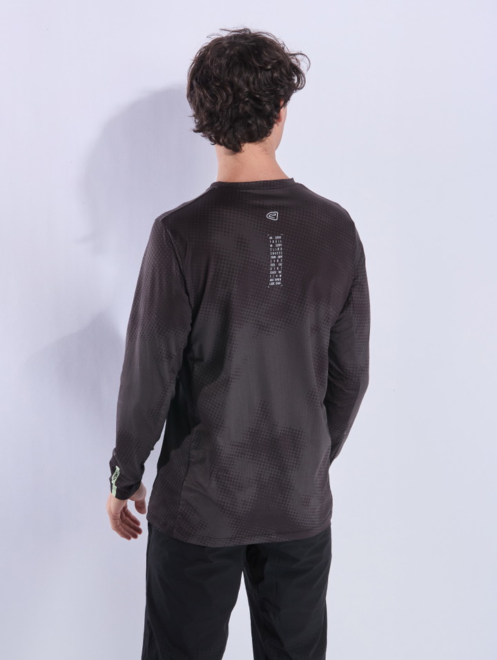 Maillot EKOI PERF RUSH TYE AND DYE TOPO MANCHES LONGUES NOIR