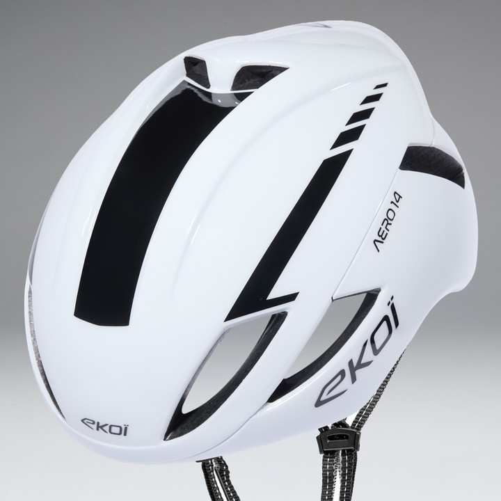 Casque EKOI Perf AERO14 Blanc Black Design 